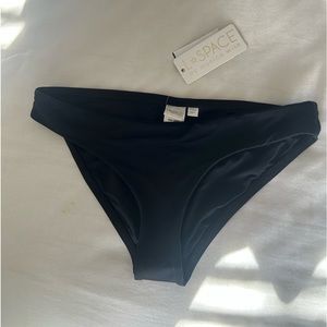 L Space Black Full Cut Bikini Bottoms New with Tags